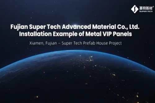 Metal Vacuum Insulation Panels (M-VIP) professional wall installation