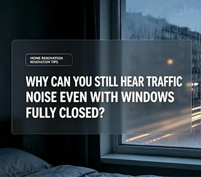 Home Renovation Tips! You Spent Tens of Thousands on New Windows, Why Can You Still Hear Traffic Noise Even With Them Fully Closed?